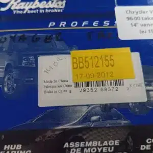 Chrysler voyager takapyöränlaakeri #289