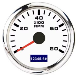 kierroslukumittari 8000rpm valkoinen anturilla