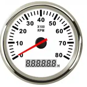 kierroslukumittari 85mm valkoinen anturilla