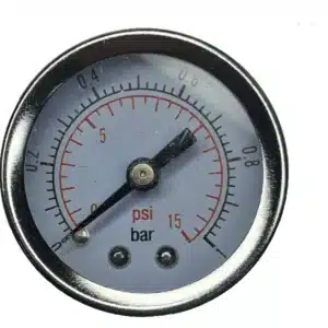 Painemittari 42mm valkoinen 0-1bar (15 PSI)