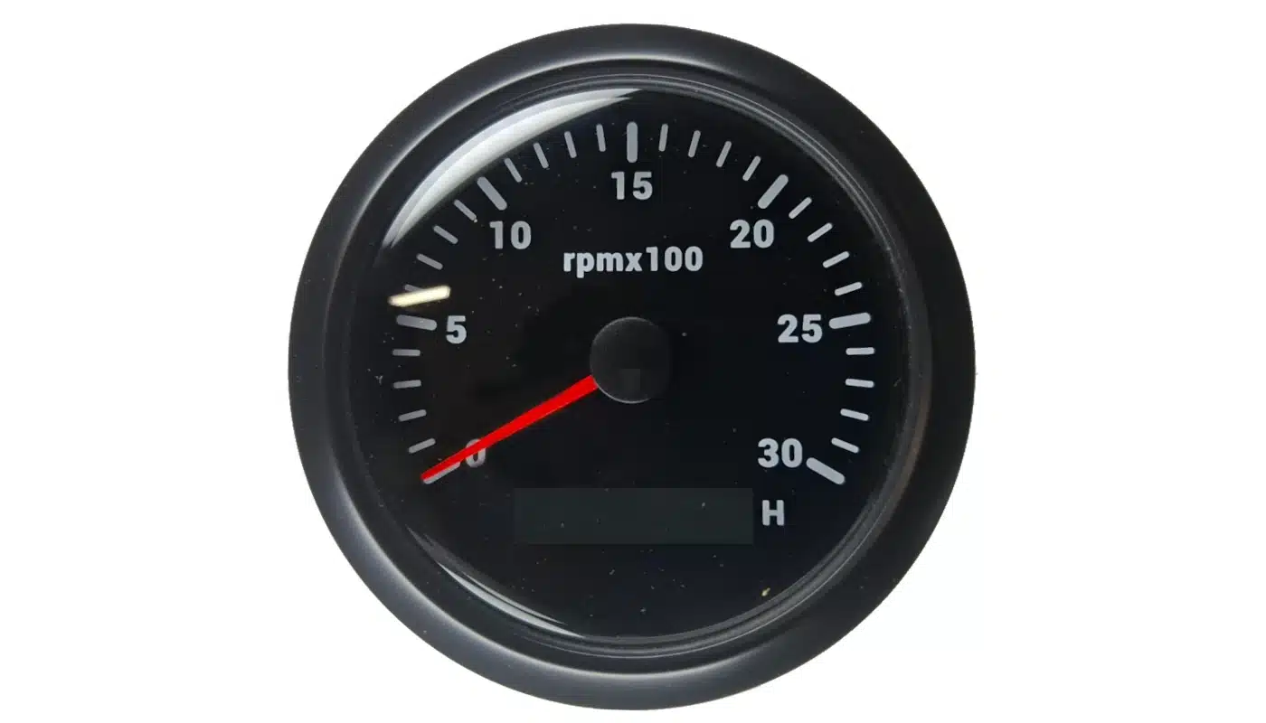 Kierroslukumittari, 0-3000rpm, Ø 85mm, vesitiivis