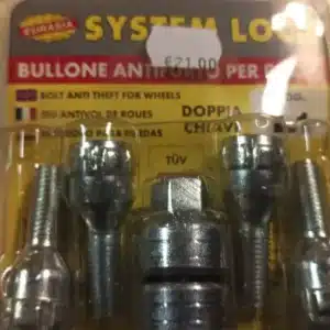M12x1.5 L1 renkaan lukkopultti 4kpl + 2 avainta #481