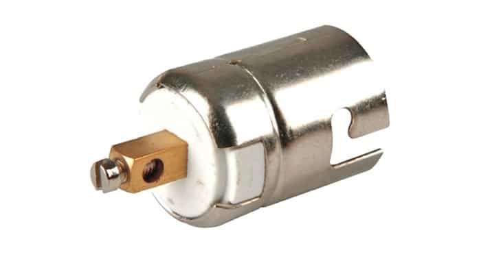 Metallinen lampun kanta "isoille" 5-21w metallikantapolttimoille - Image 3
