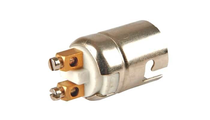 Metallinen lampun kanta "isoille" 5-21w metallikantapolttimoille - Image 4